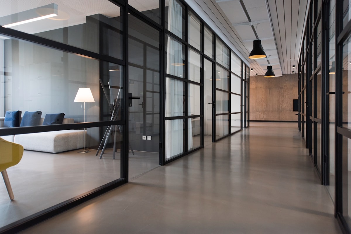 Bright workspace with AI-powered business tools
